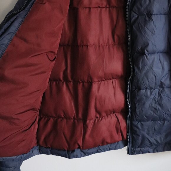 Tommy Hilfiger Mens Blue Sz L Quilted Full Zip Outdoor Puffer Jacket Coat - Picture 9 of 16